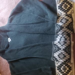 Peacock Jade Long Cardigan